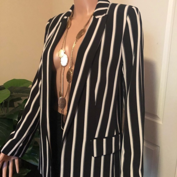 H&M Striped Blazer - NEW - Picture 3 of 8